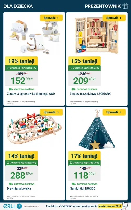 Erli - gazetka promocyjna Black Weeks – Prezentownik – Mega Okazje! od środy 19.11 do niedzieli 23.11 - strona 5