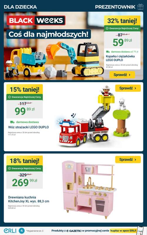 Erli - gazetka promocyjna Black Weeks – Prezentownik – Mega Okazje! od środy 19.11 do niedzieli 23.11 - strona 4