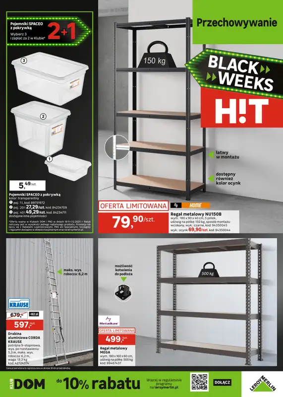 Leroy Merlin - gazetka promocyjna Gazetka od wtorku 18.11 do poniedziałku 01.12 - strona 29