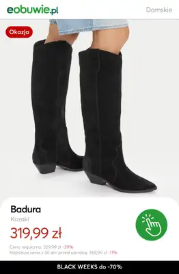 eobuwie.pl - gazetka promocyjna Do -70% KOZAKI damskie - złap okazję! od wtorku 18.11 do czwartku 27.11 - strona 6