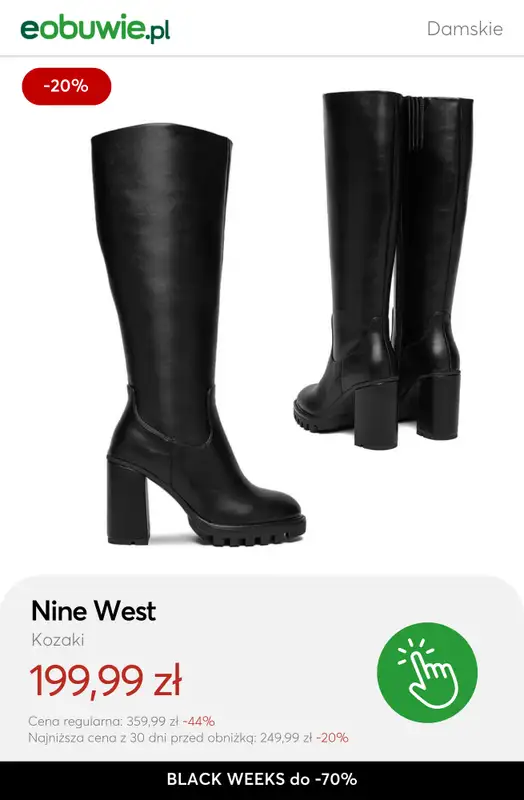 eobuwie.pl - gazetka promocyjna Do -70% KOZAKI damskie - złap okazję! od wtorku 18.11 do czwartku 27.11 - strona 2