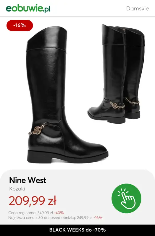 eobuwie.pl - gazetka promocyjna Do -70% KOZAKI damskie - złap okazję! od wtorku 18.11 do czwartku 27.11 - strona 3