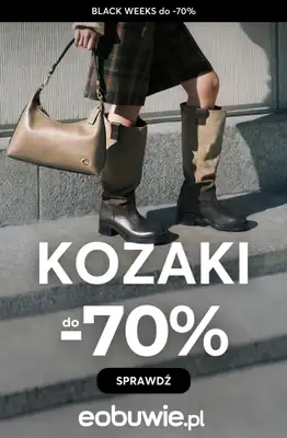 eobuwie.pl - gazetka promocyjna Do -70% KOZAKI damskie - złap okazję! od wtorku 18.11 do czwartku 27.11