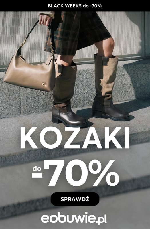 eobuwie.pl - gazetka promocyjna Do -70% KOZAKI damskie - złap okazję! od wtorku 18.11 do czwartku 27.11