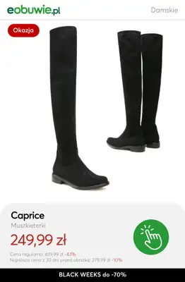 eobuwie.pl - gazetka promocyjna Do -70% KOZAKI damskie - złap okazję! od wtorku 18.11 do czwartku 27.11 - strona 10