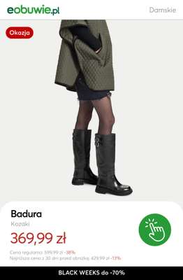 eobuwie.pl - gazetka promocyjna Do -70% KOZAKI damskie - złap okazję! od wtorku 18.11 do czwartku 27.11 - strona 8