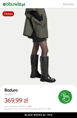 eobuwie.pl - gazetka promocyjna Do -70% KOZAKI damskie - złap okazję! od wtorku 18.11 do czwartku 27.11 - strona 8