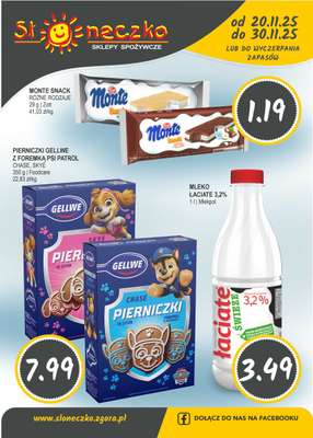 Słoneczko - gazetka promocyjna Gazetka od czwartku 20.11 do niedzieli 30.11