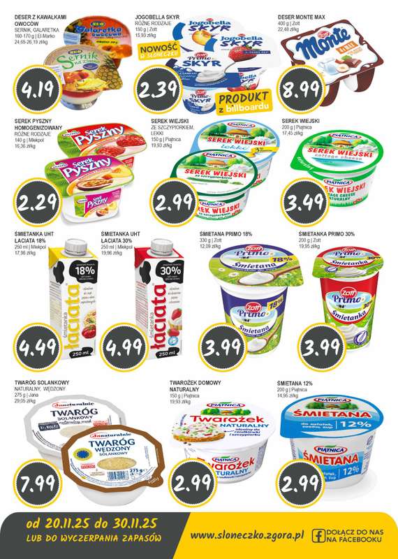 Słoneczko - gazetka promocyjna Gazetka od czwartku 20.11 do niedzieli 30.11 - strona 3
