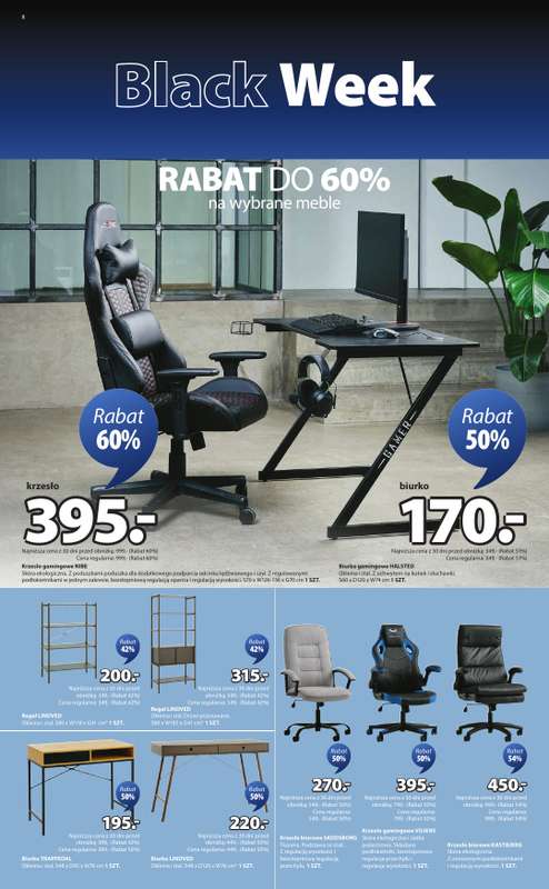 Jysk - gazetka promocyjna Black Week Rabat do 70% od piątku 21.11 do niedzieli 30.11 - strona 8