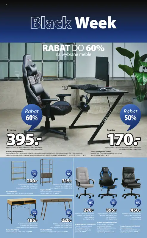 Jysk - gazetka promocyjna Black Week Rabat do 70% od piątku 21.11 do niedzieli 30.11 - strona 8