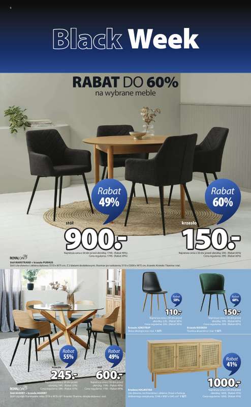 Jysk - gazetka promocyjna Black Week Rabat do 70% od piątku 21.11 do niedzieli 30.11 - strona 6