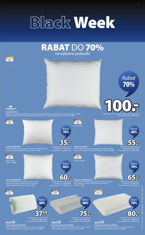 Jysk - gazetka promocyjna Black Week Rabat do 70% od piątku 21.11 do niedzieli 30.11 - strona 3