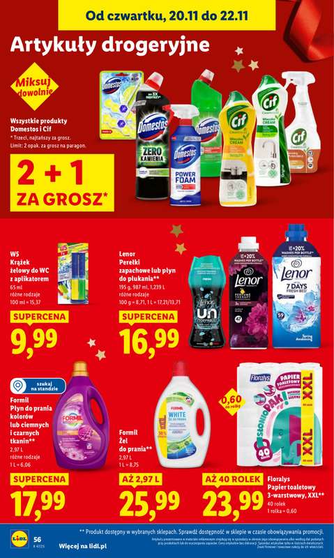 Lidl - gazetka promocyjna Oferta od czwartku od czwartku 20.11 do soboty 22.11 - strona 60