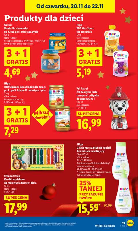 Lidl - gazetka promocyjna Oferta od czwartku od czwartku 20.11 do soboty 22.11 - strona 57