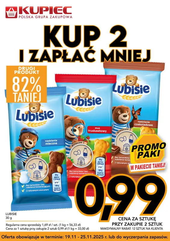 Kupiec - gazetka promocyjna Promopaki od środy 19.11 do wtorku 25.11 - strona 7