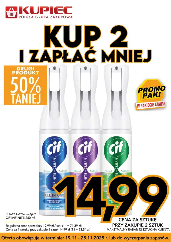 Kupiec - gazetka promocyjna Promopaki od środy 19.11 do wtorku 25.11 - strona 2