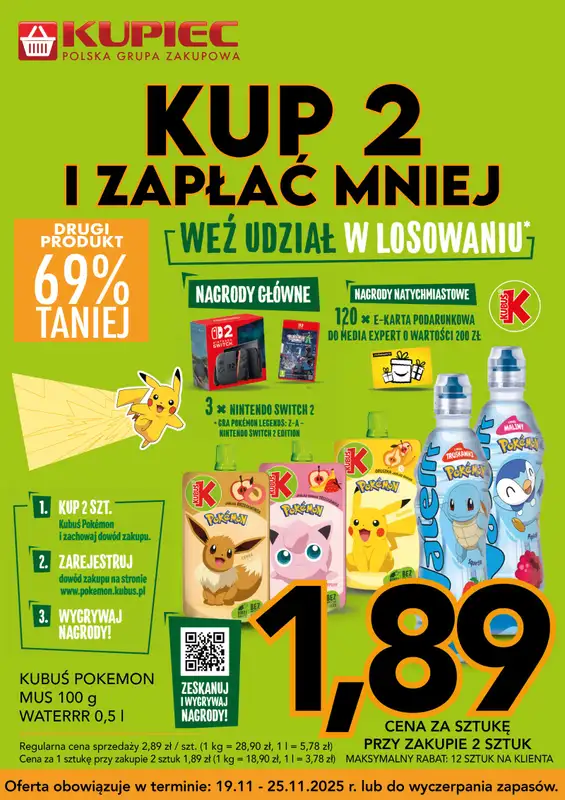 Kupiec - gazetka promocyjna Promopaki od środy 19.11 do wtorku 25.11 - strona 5