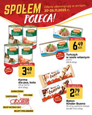 Społem Częstochowa - gazetka promocyjna Plakaty promocyjne od czwartku 20.11 do środy 26.11 - strona 3