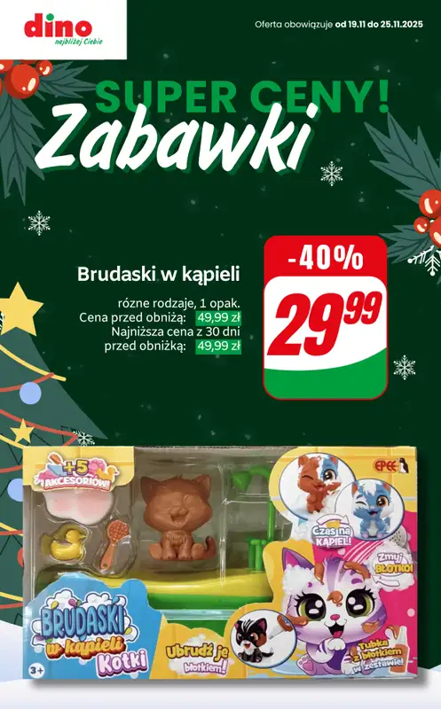 Dino - gazetka promocyjna SUPER ceny na zabawki! od czwartku 20.11 do wtorku 25.11