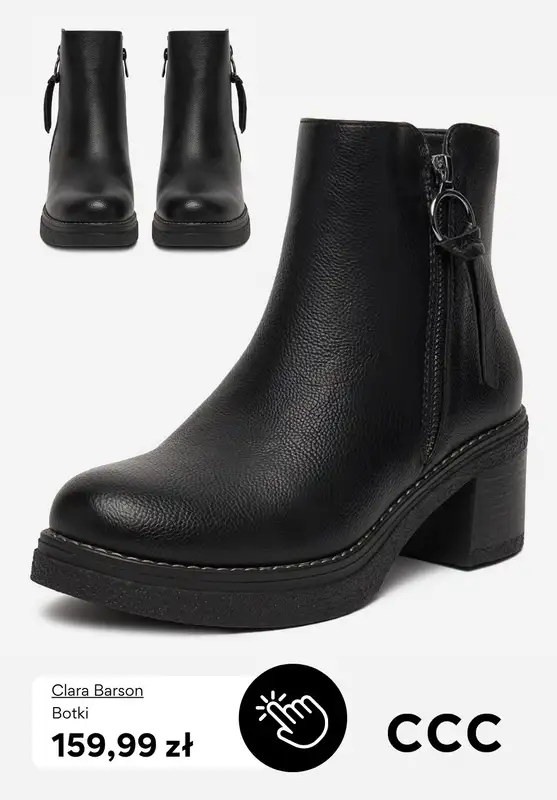 CCC - gazetka promocyjna Botki na obcasie w super cenach! od środy 19.11  - strona 10