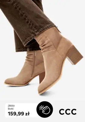 CCC - gazetka promocyjna Botki na obcasie w super cenach! od środy 19.11  - strona 9