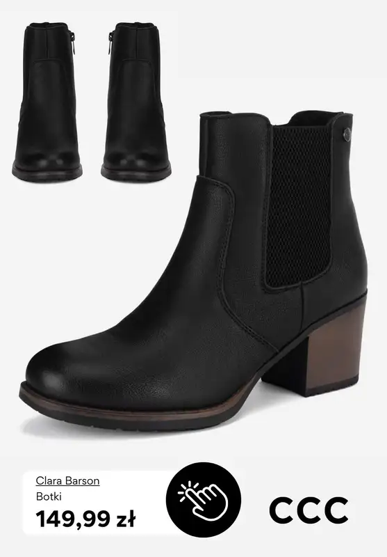 CCC - gazetka promocyjna Botki na obcasie w super cenach! od środy 19.11  - strona 5