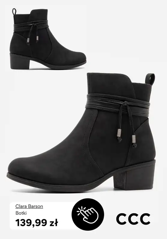 CCC - gazetka promocyjna Botki na obcasie w super cenach! od środy 19.11  - strona 3