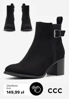 CCC - gazetka promocyjna Botki na obcasie w super cenach! od środy 19.11  - strona 8