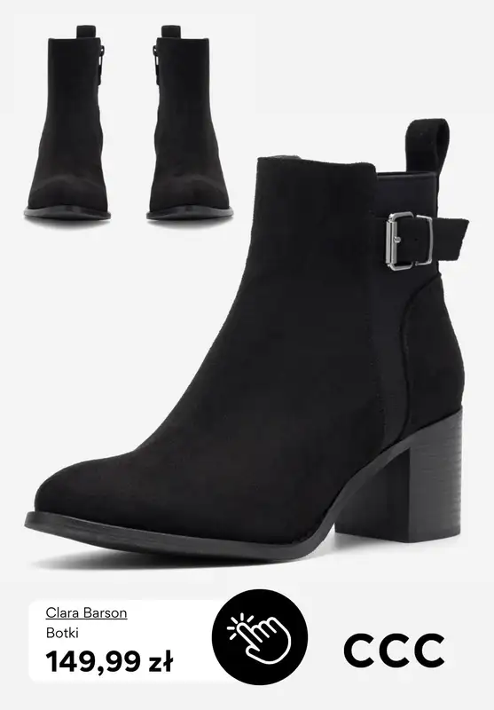 CCC - gazetka promocyjna Botki na obcasie w super cenach! od środy 19.11  - strona 8