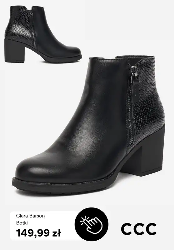 CCC - gazetka promocyjna Botki na obcasie w super cenach! od środy 19.11  - strona 4