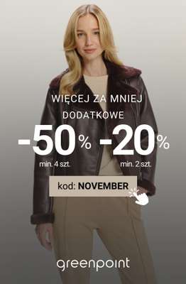 Greenpoint - gazetka promocyjna -50% na WSZYSTKO przy zakupie min. 4 sztuk od środy 19.11 