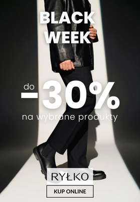 Ryłko - gazetka promocyjna BLACK WEEK do -30% - obuwie męskie od środy 19.11 