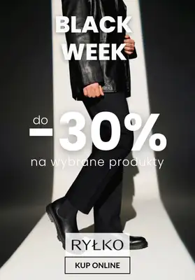 Ryłko - gazetka promocyjna BLACK WEEK do -30% - obuwie męskie od środy 19.11 