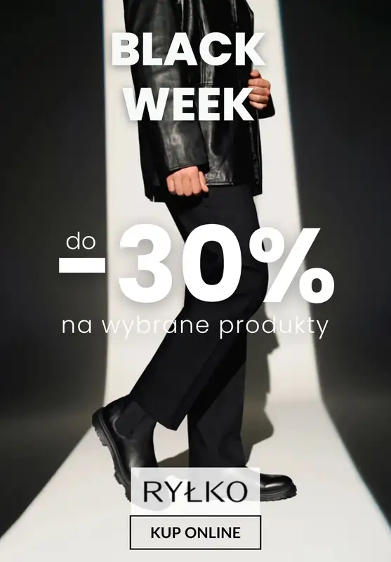 Ryłko - gazetka promocyjna BLACK WEEK do -30% - obuwie męskie  