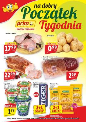 Prim Market - gazetka promocyjna Na dobry początek tygodnia od poniedziałku 24.11 do środy 26.11