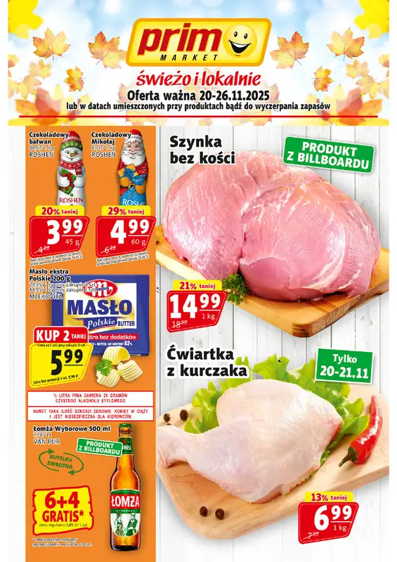 Prim Market - gazetka promocyjna Gazetka od czwartku 20.11 do środy 26.11