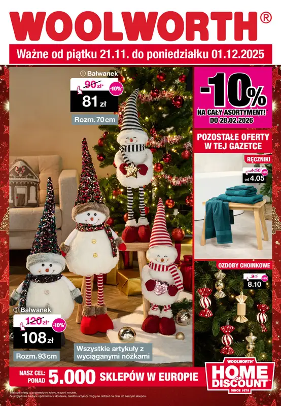 Woolworth - gazetka promocyjna Gazetka od piątku 21.11 do poniedziałku 01.12