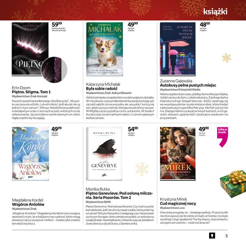 Empik - gazetka promocyjna Książki - oferta świąteczna od czwartku 20.11 do wtorku 25.11 - strona 5