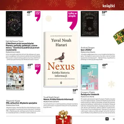 Empik - gazetka promocyjna Książki - oferta świąteczna od czwartku 20.11 do wtorku 25.11 - strona 11