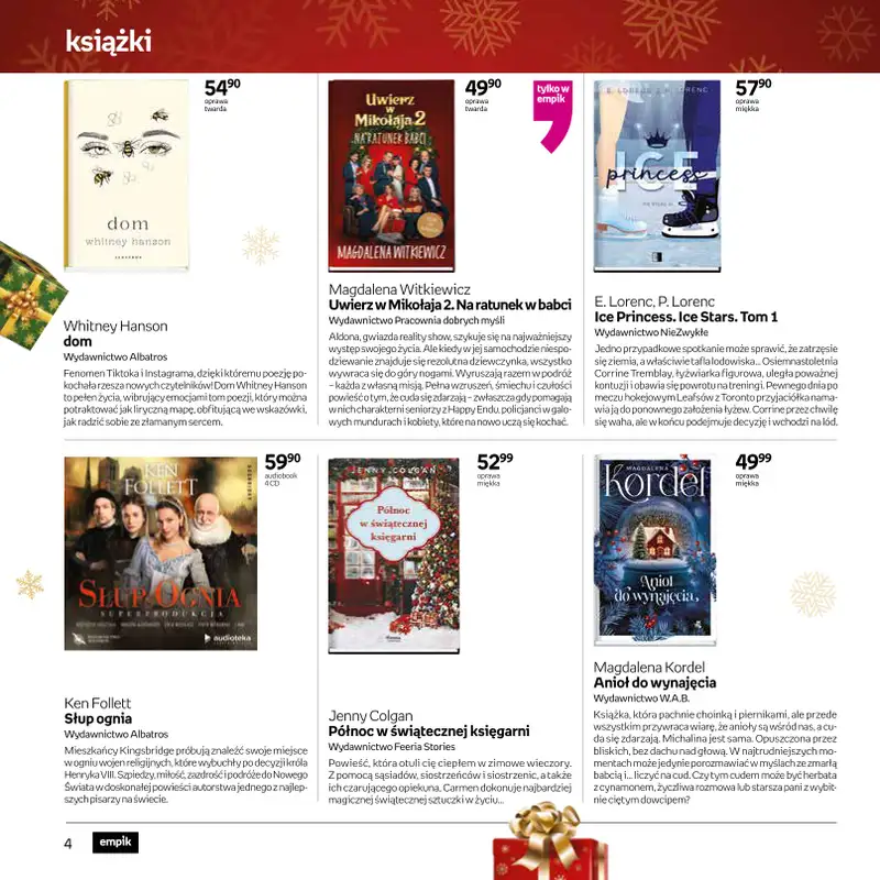 Empik - gazetka promocyjna Książki - oferta świąteczna od czwartku 20.11 do wtorku 25.11 - strona 4
