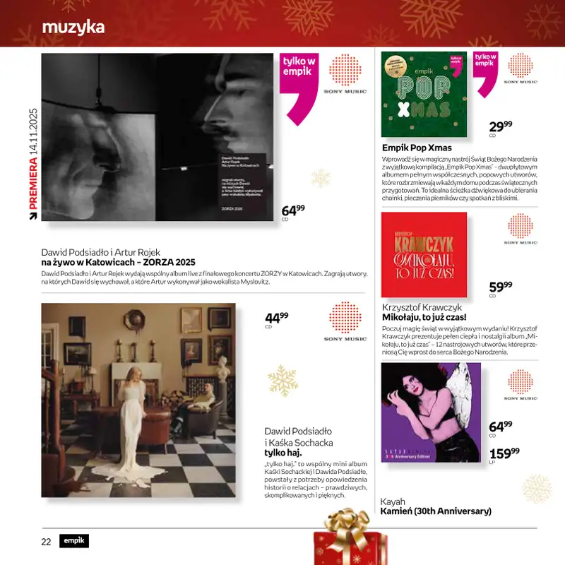 Empik - gazetka promocyjna Książki - oferta świąteczna od czwartku 20.11 do wtorku 25.11 - strona 22