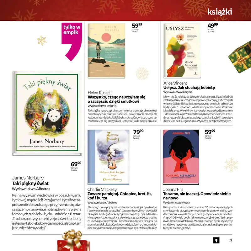 Empik - gazetka promocyjna Książki - oferta świąteczna od czwartku 20.11 do wtorku 25.11 - strona 17