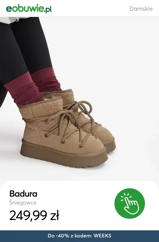 eobuwie.pl - gazetka promocyjna -20% obuwie & -40% torebki i plecaki od 239 zł od środy 19.11 do czwartku 27.11 - strona 8