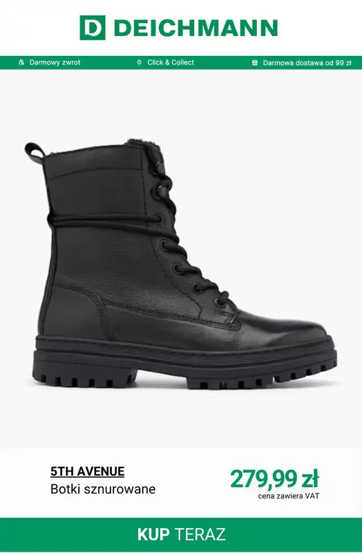 Deichmann - gazetka promocyjna Botki zimowe i śniegowce damskie od środy 19.11  - strona 7