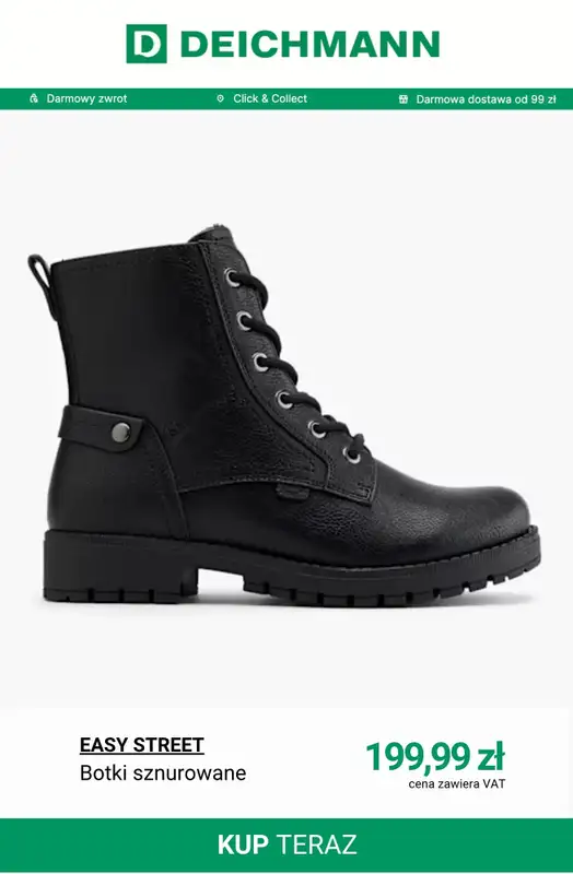 Deichmann - gazetka promocyjna Botki zimowe i śniegowce damskie od środy 19.11  - strona 5