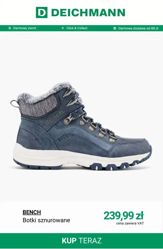 Deichmann - gazetka promocyjna Botki zimowe i śniegowce damskie od środy 19.11  - strona 9