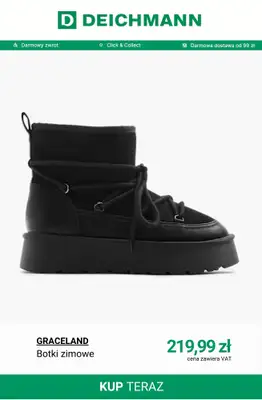 Deichmann - gazetka promocyjna Botki zimowe i śniegowce damskie od środy 19.11  - strona 13