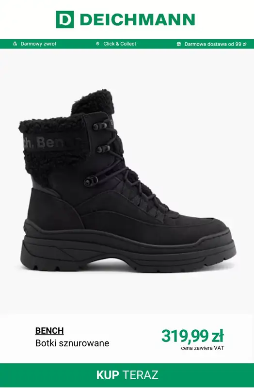 Deichmann - gazetka promocyjna Botki zimowe i śniegowce damskie od środy 19.11  - strona 3
