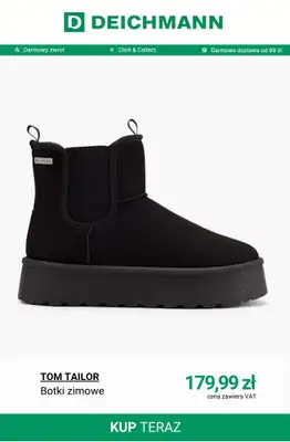 Deichmann - gazetka promocyjna Botki zimowe i śniegowce damskie od środy 19.11  - strona 4